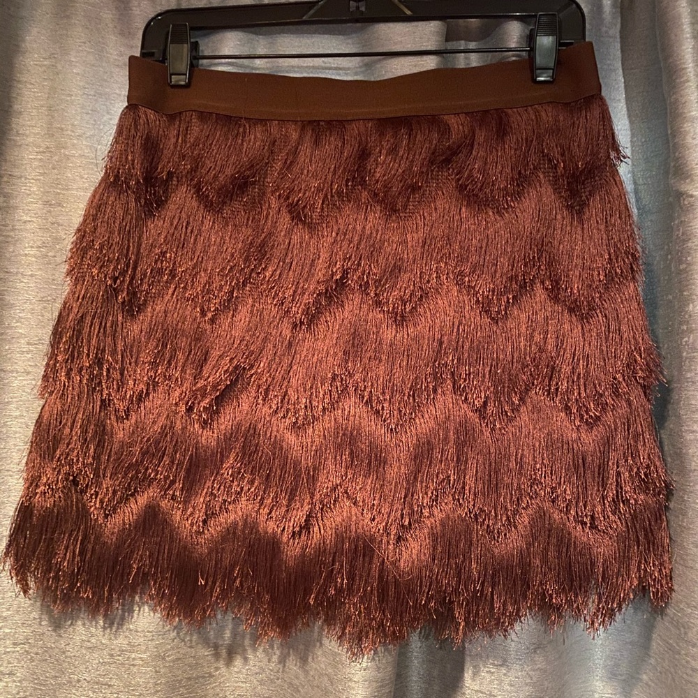 BCBG fringe skirt